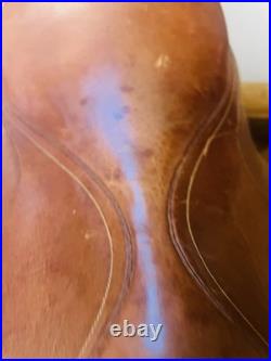 Vintage Leather Equestrian Saddle Made In Argentina