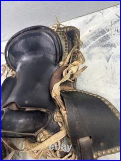 Vintage Leather Western Horse Saddle