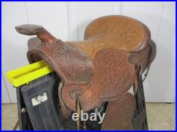 Vintage Leather Western Trail Style Horse Riding Saddle Model #1432