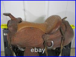 Vintage Leather Western Trail Style Horse Riding Saddle Model #1432