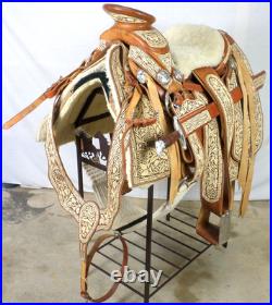 Vintage Museum Mexican Charro Saddle Silver Hand Tooled Leather Sword Never Used Vintage Museum Mexican Charro Saddle Silver Hand Tooled Leather Sword Never Used