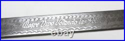 Vintage Museum Mexican Charro Saddle Silver Hand Tooled Leather Sword Never Used Vintage Museum Mexican Charro Saddle Silver Hand Tooled Leather Sword Never Used