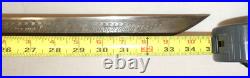 Vintage Museum Mexican Charro Saddle Silver Hand Tooled Leather Sword Never Used