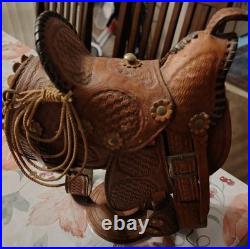 Vintage Pugsley and Cia Salesman Leather Saddle