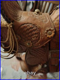 Vintage Pugsley and Cia Salesman Leather Saddle