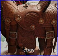 Vintage Pugsley and Cia Salesman Leather Saddle