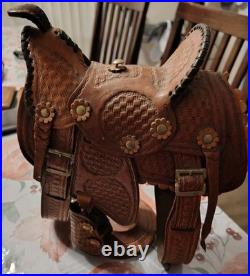 Vintage Pugsley and Cia Salesman Leather Saddle