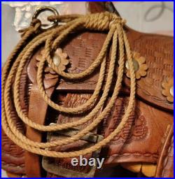 Vintage Pugsley and Cia Salesman Leather Saddle