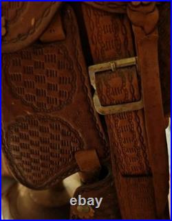 Vintage Pugsley and Cia Salesman Leather Saddle