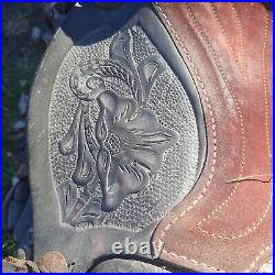 Vintage Studded Ornate Western Parade Saddle