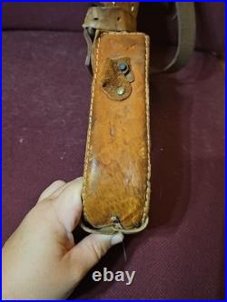 Vintage Tooled Leather Western Pony Saddle With Roughout Seat See Photos