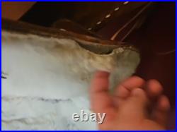 Vintage Tooled Leather Western Pony Saddle With Roughout Seat See Photos