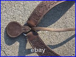 Vintage Western Saddle Custom Hand Carved Leather