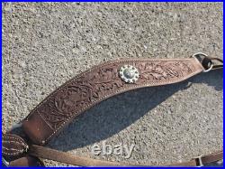 Vintage Western Saddle Custom Hand Carved Leather