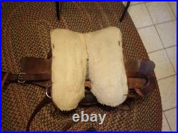 Vintage Western Tooled Leather Horse Saddle 15 seat size Black & Brown