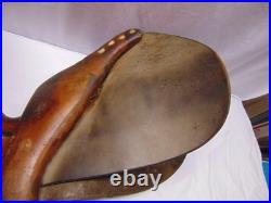 Vintage original Crosby Olympic English leather horse saddle 6913