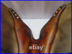 Vintage original Crosby Olympic English leather horse saddle 6913