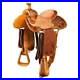WILDRACE_Western_Natural_Leather_Hand_Tooled_carved_Roper_Ranch_Saddle_01_sed