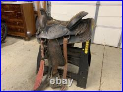 WOMEN's WESTERN SADDLE USED. Genuine Leather. Horse Saddle