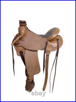 WPA256-1225 15.5 inch New McCall Mclite Woodpost All Around Western Saddle Reg