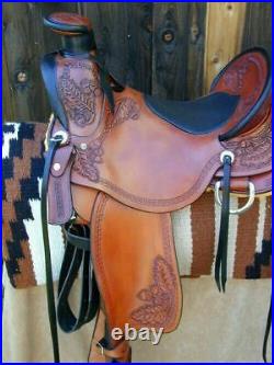 Wade Ranch Roping Western Horse Saddle Tree A Fork Work Leather 12-18 inch MD103