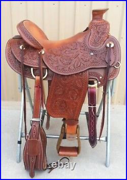 Wade Ranch Roping Western Horse Saddle Tree A Fork Work Leather 12-18 inch MD110