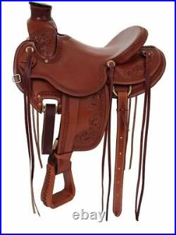 Wade Tree A Fork Premium Western Leather Roping Ranch 10-18 Inch western saddles