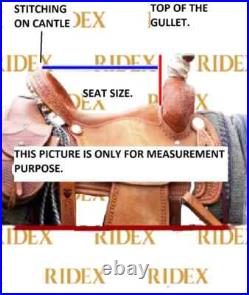 Wade Tree Leather Western Hand Carve Roper Ranch Horse Saddle Tack Set size 15