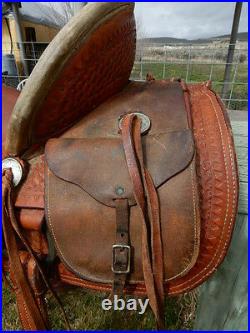Wade type Ranch Saddle, Hand made by Randy Hansen, 15 1/2 Seat