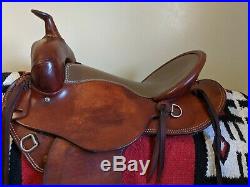 Weaver stamped 16 western working ranch saddle- all leather FQHB -NICE