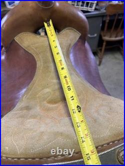 Western 14 show saddle with bridle