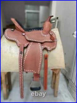 Western Adult Barrel Racing Horse Saddle Tack Set Size 10 To 20 Seat