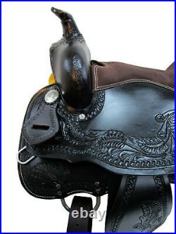 Western Arabian Horse Saddle 10'' To 20'' Pleasure Trail Tooled Leather TACK SET