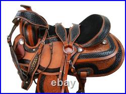 Western Barrel Racing Deep Seat Saddle 18 17 16 15 Pleasure Leather Horse Tack