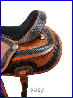 Western Barrel Racing Deep Seat Saddle 18 17 16 15 Pleasure Leather Horse Tack
