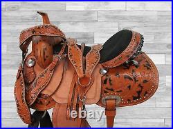Western Barrel Saddle Pleasure 15 16 17 Custom Made Leather Used Horse Tack Set