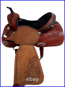 Western Cowboy Saddle Barrel Pleasure Trail Used Leather Tack 15 16 17 18