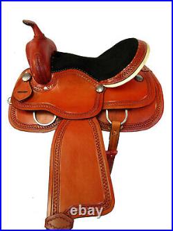 Western Cowgirl Saddle Trail Horse 16 15 Barrel Racing Pleasure Leather Tack Set