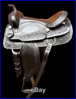 Western Full Leather Saddle 18