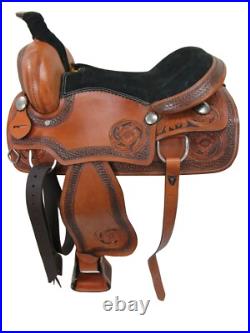 Western Gaited Horse Saddle Trail Pleasure Used Leather Tack Set 15 16 17 18