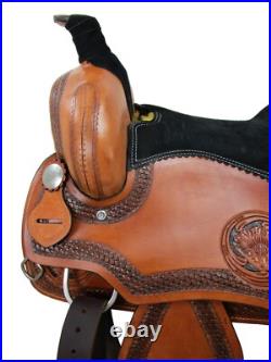 Western Gaited Horse Saddle Trail Pleasure Used Leather Tack Set 15 16 17 18