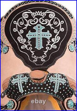 Western Horse Barrel Racing Saddle Horse Leather Saddle SIZE 8'' To 19'' inch