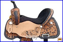 Western Horse Barrel Saddle Trail Pleasure Leather Oiled U-R119
