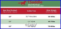 Western Horse Pony Saddle-Barrel Trail Youth-Kids 10 12 13 With Tack Set Used