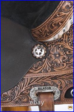 Western Horse Saddle American Leather Treeless Trail Barrel Hilason