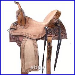Western Horse Saddle Barrel Racing Premium Leather Equestrian Trail Tack 12-18