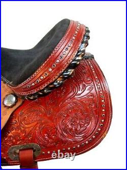 Western Horse Saddle Barrel Racing Trail Pleasure Used Leather Tack 15 16 17 18