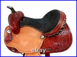 Western Horse Saddle Barrel Racing Trail Pleasure Used Leather Tack 15 16 17 18