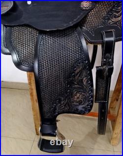 Western Horse Saddle, Hand made western saddle with complete tack set