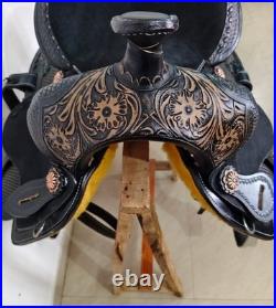 Western Horse Saddle, Hand made western saddle with complete tack set